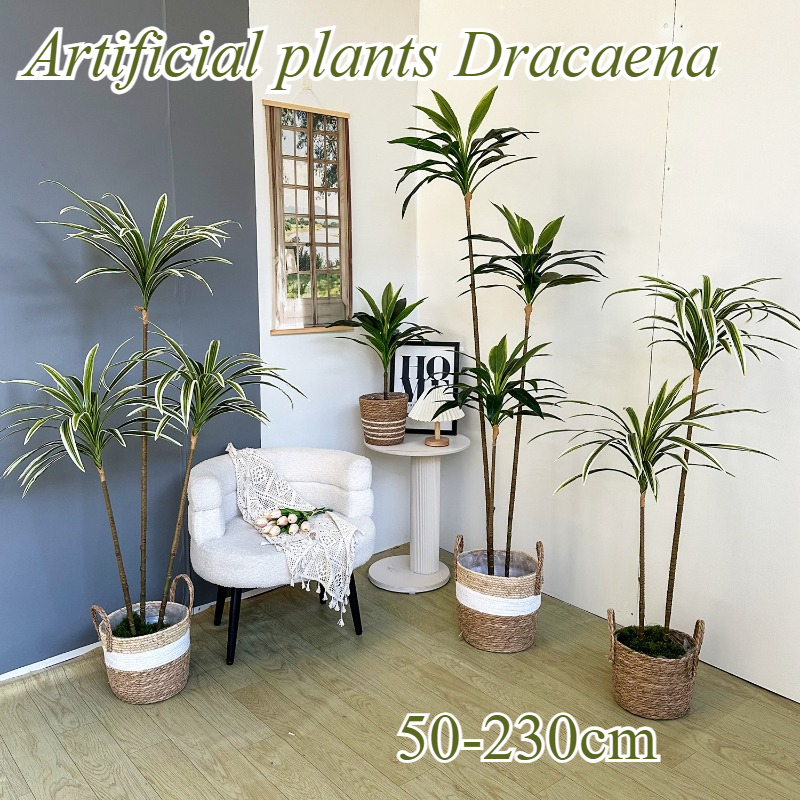Dracaena Marginata - Artificial Dracaena Fake Plant Large Detachable