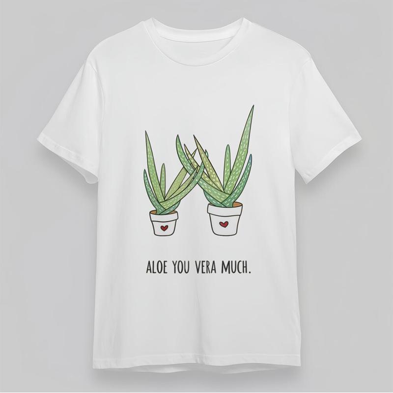 Men'S Round Neck T Shirt Aloe  - Aloe Vera Pot 리뷰 및 가격