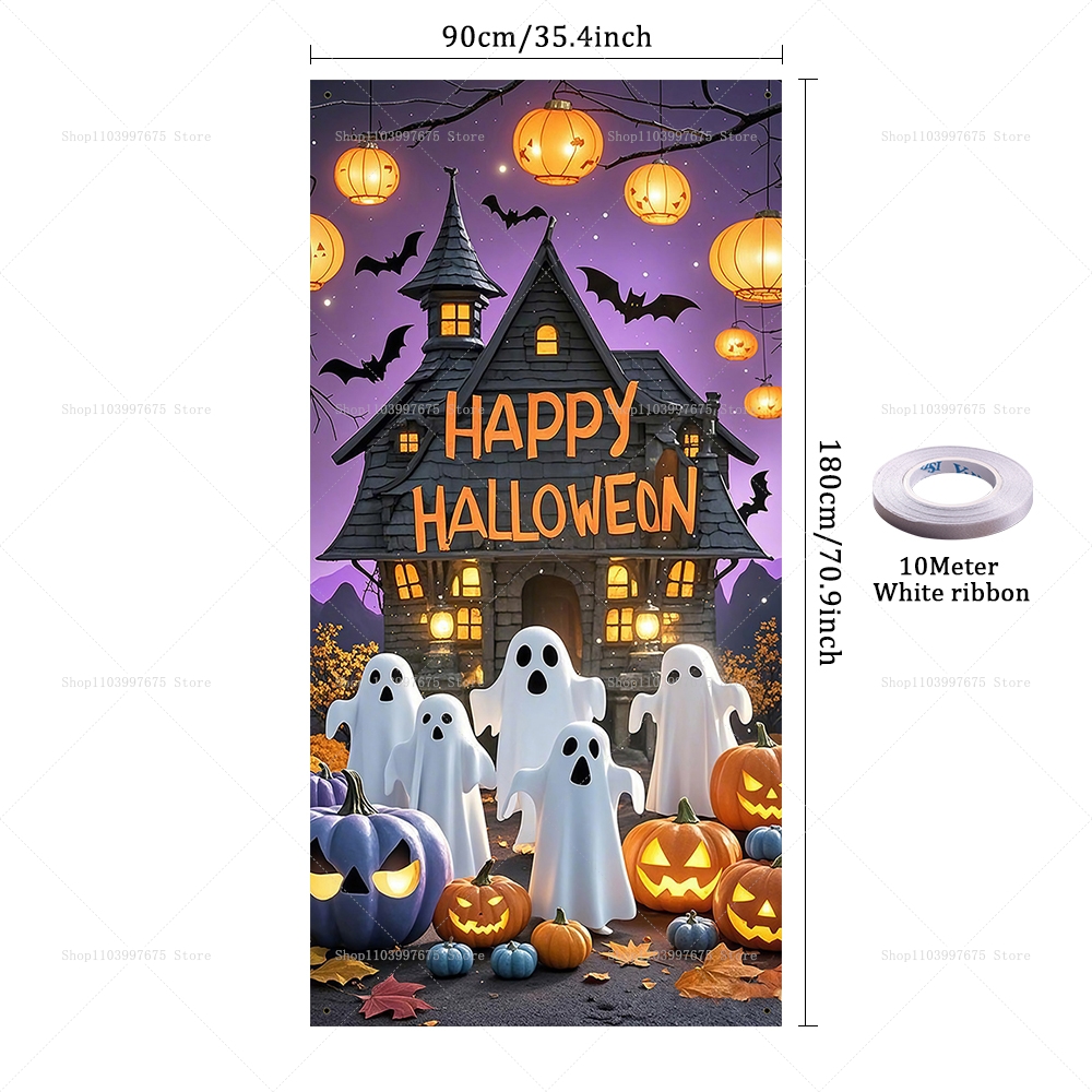 Happy Halloween Door Banner Ev - Spider Plant Hanging 리뷰 및 가격