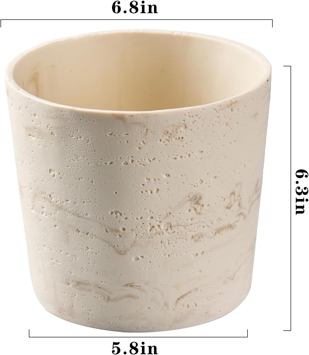 7 Inch Natural Travertine Text - Aloe Vera Pot 리뷰 및 가격