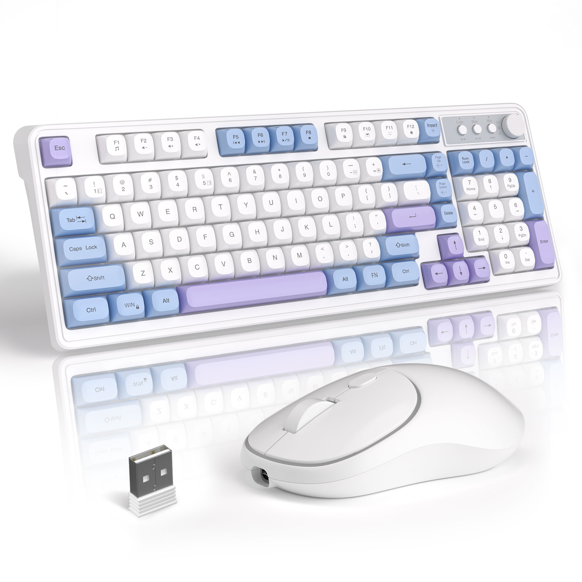 MageGee Wireless Gaming Keyboa - Tradescantia Purple 리뷰 및 가격