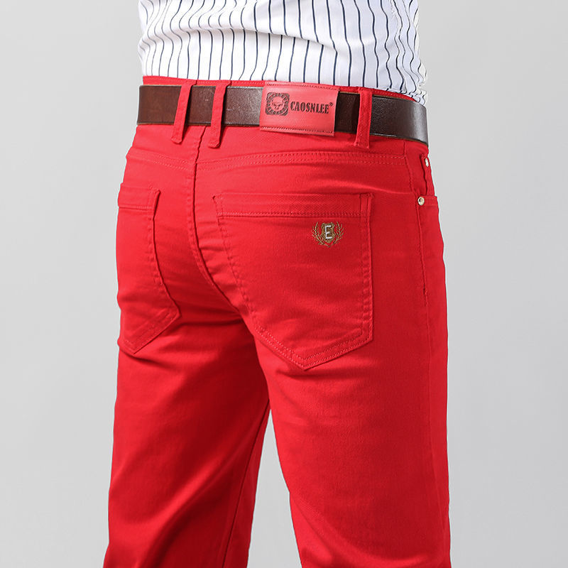 Men's Colorful Denim Stretch S - Aglaonema Red 리뷰 및 가격