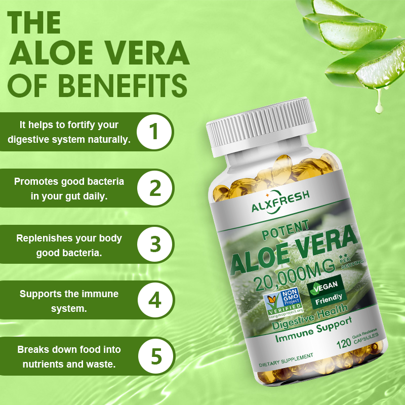 Aloe Vera Capsules Improve Dig - Aloe Vera Pot 리뷰 및 가격